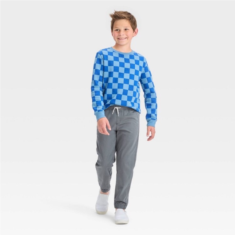 Cat & Jack Boys Charcoal Joggers - Picture 3 of 4